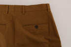 Pantalone in Cotone Elasticizzato Marrone