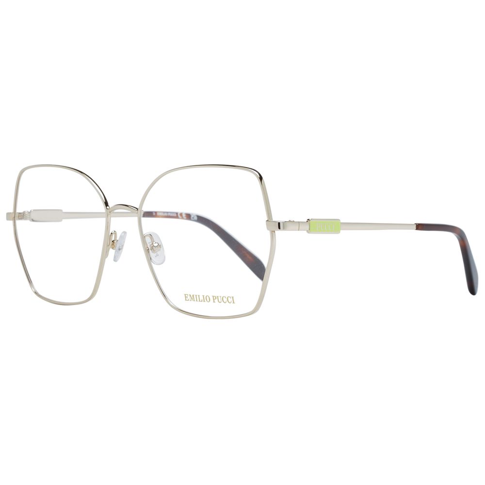 Goldene Metallbrille