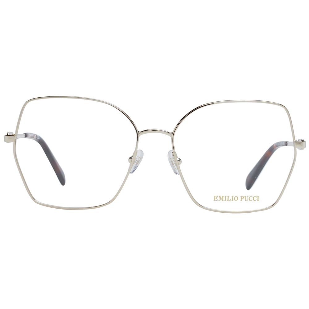 Goldene Metallbrille