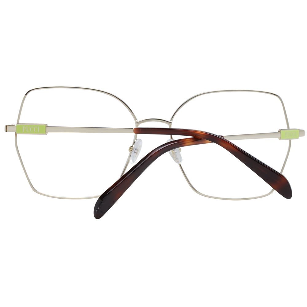 Goldene Metallbrille