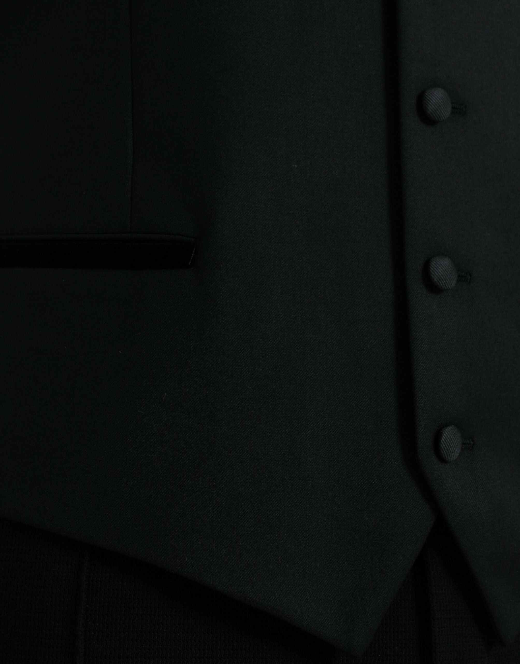 Schwarze Seidenweste Kleid Formelle Weste