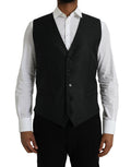 Schwarze Wollwestenkleid Formelle Weste