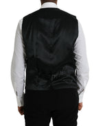 Schwarze Wollwestenkleid Formelle Weste