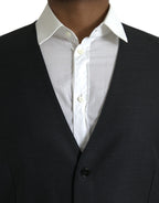 Schwarze Wollwestenkleid Formelle Weste