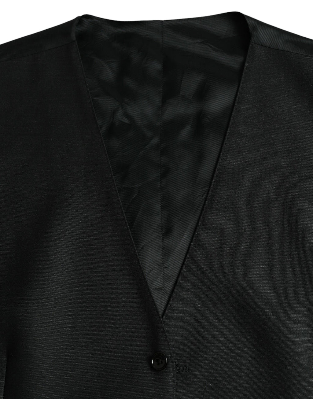 Schwarze Wollwestenkleid Formelle Weste