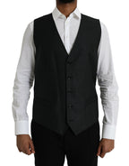 Schwarzes Wollwestenkleid Festliche Weste