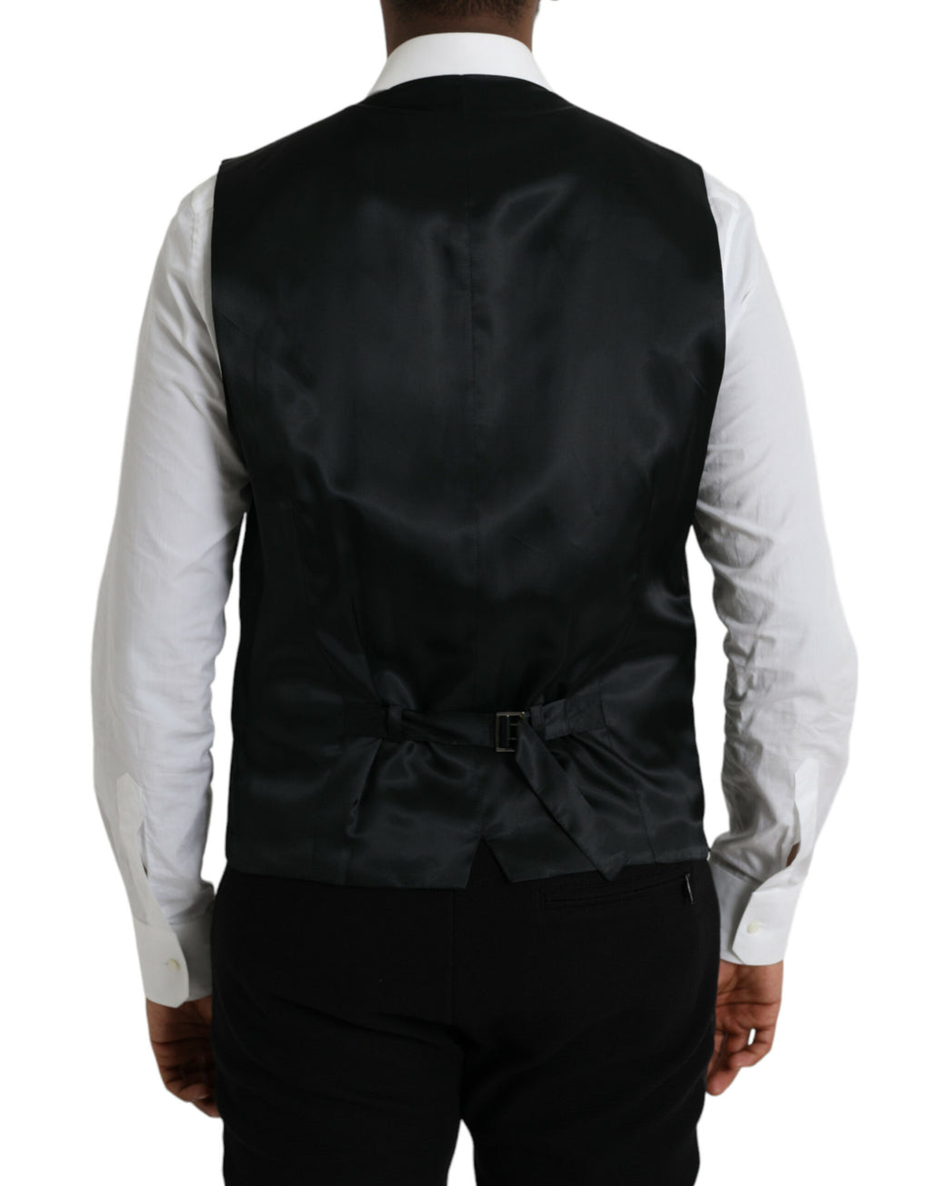 Schwarzes Wollwestenkleid Festliche Weste
