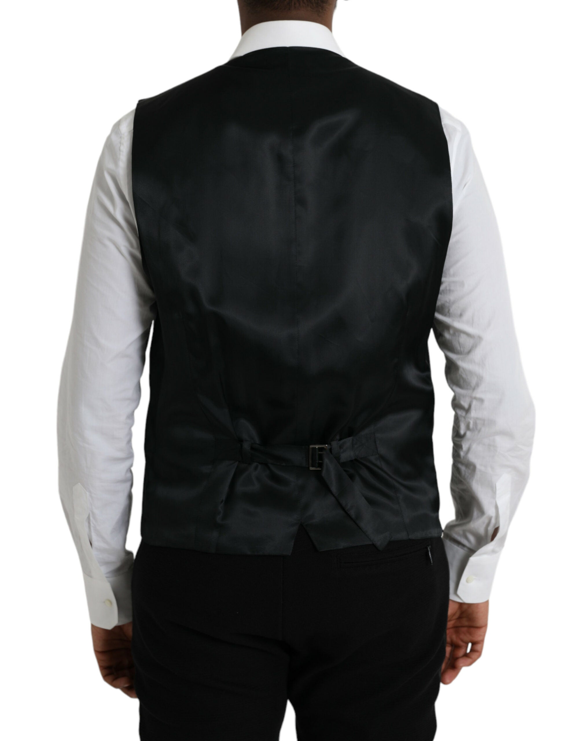 Schwarzes Wollwestenkleid Festliche Weste