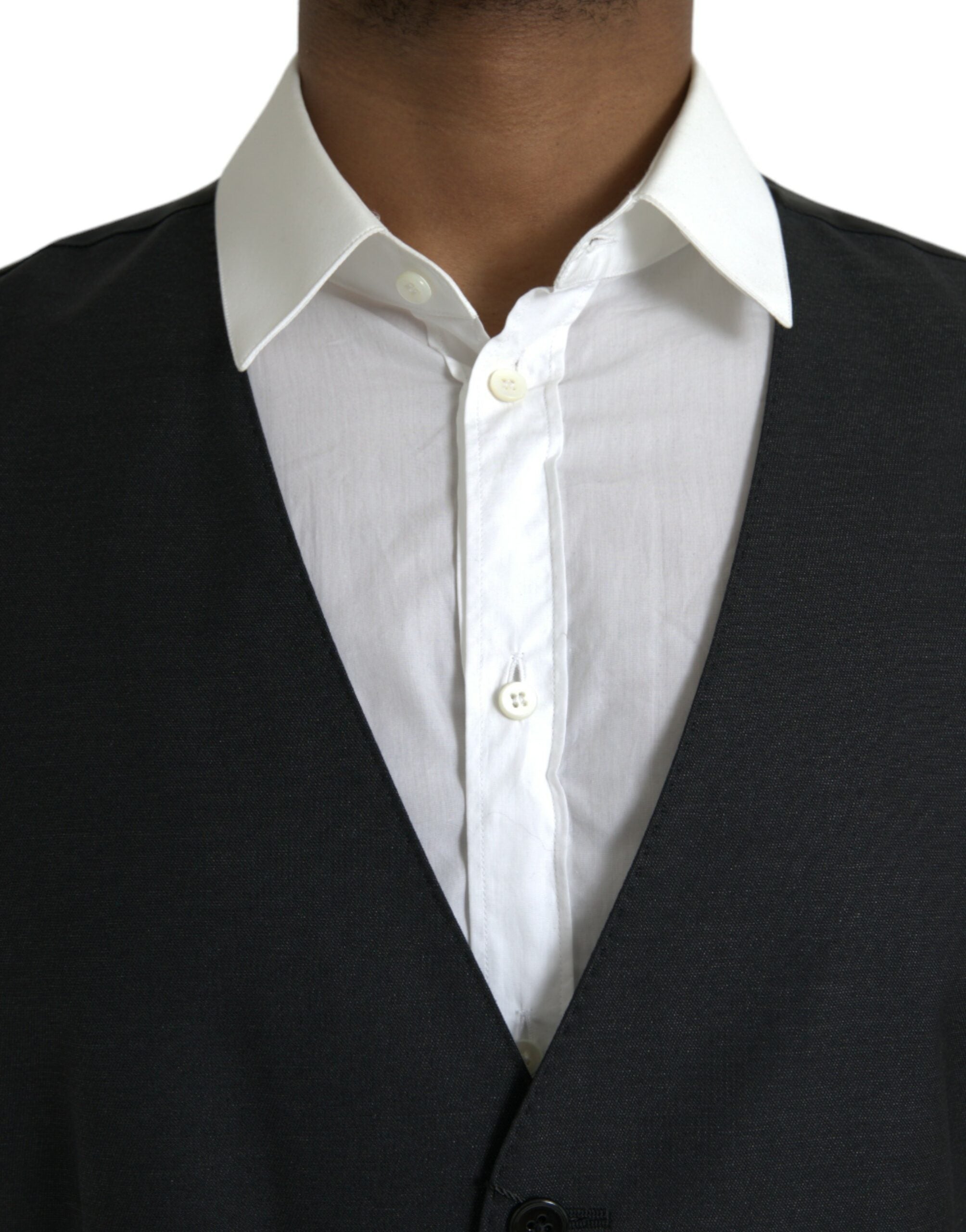 Schwarzes Wollwestenkleid Festliche Weste