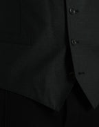 Schwarzes Wollwestenkleid Festliche Weste