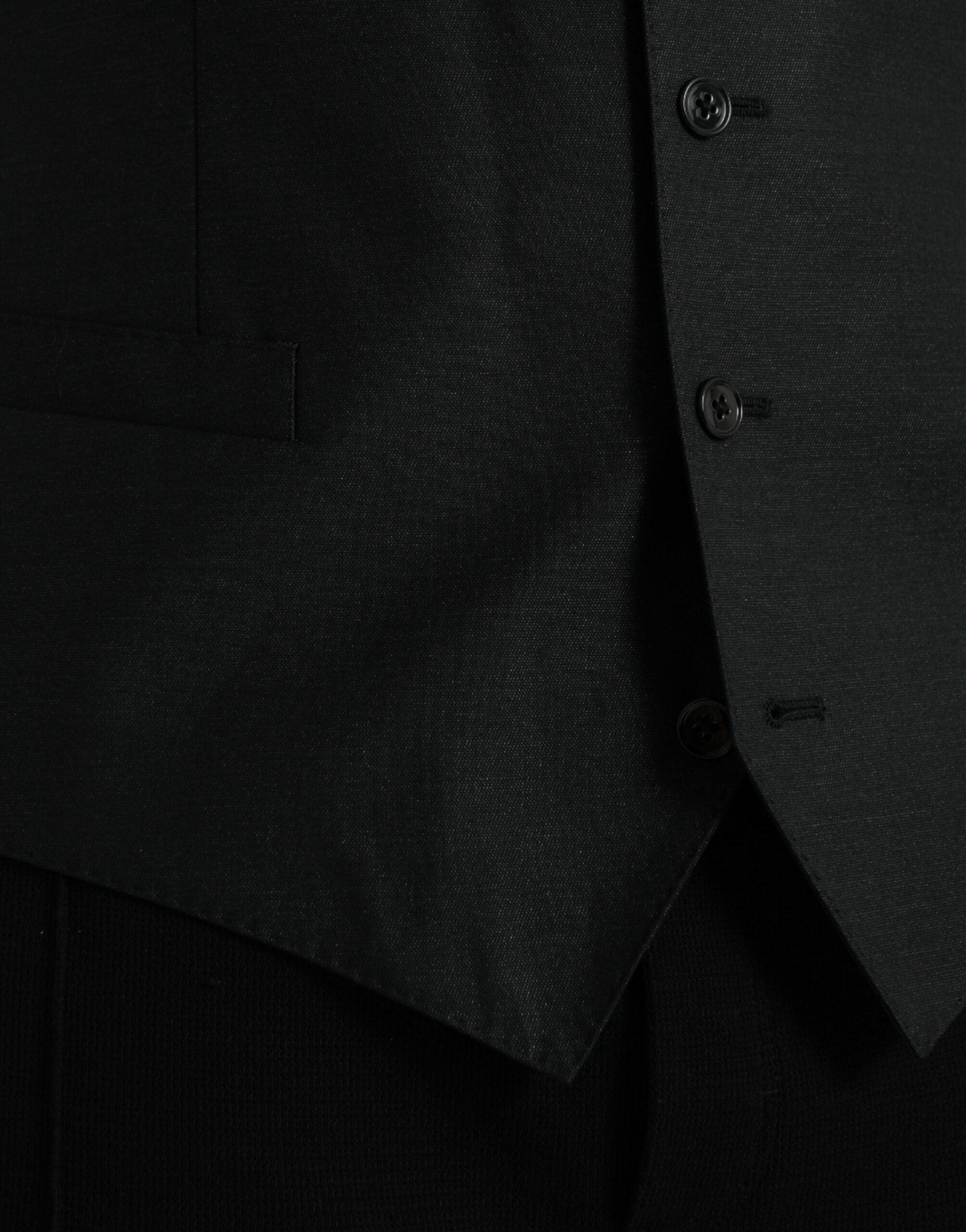 Schwarzes Wollwestenkleid Festliche Weste