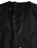 Schwarzes Wollwestenkleid Festliche Weste