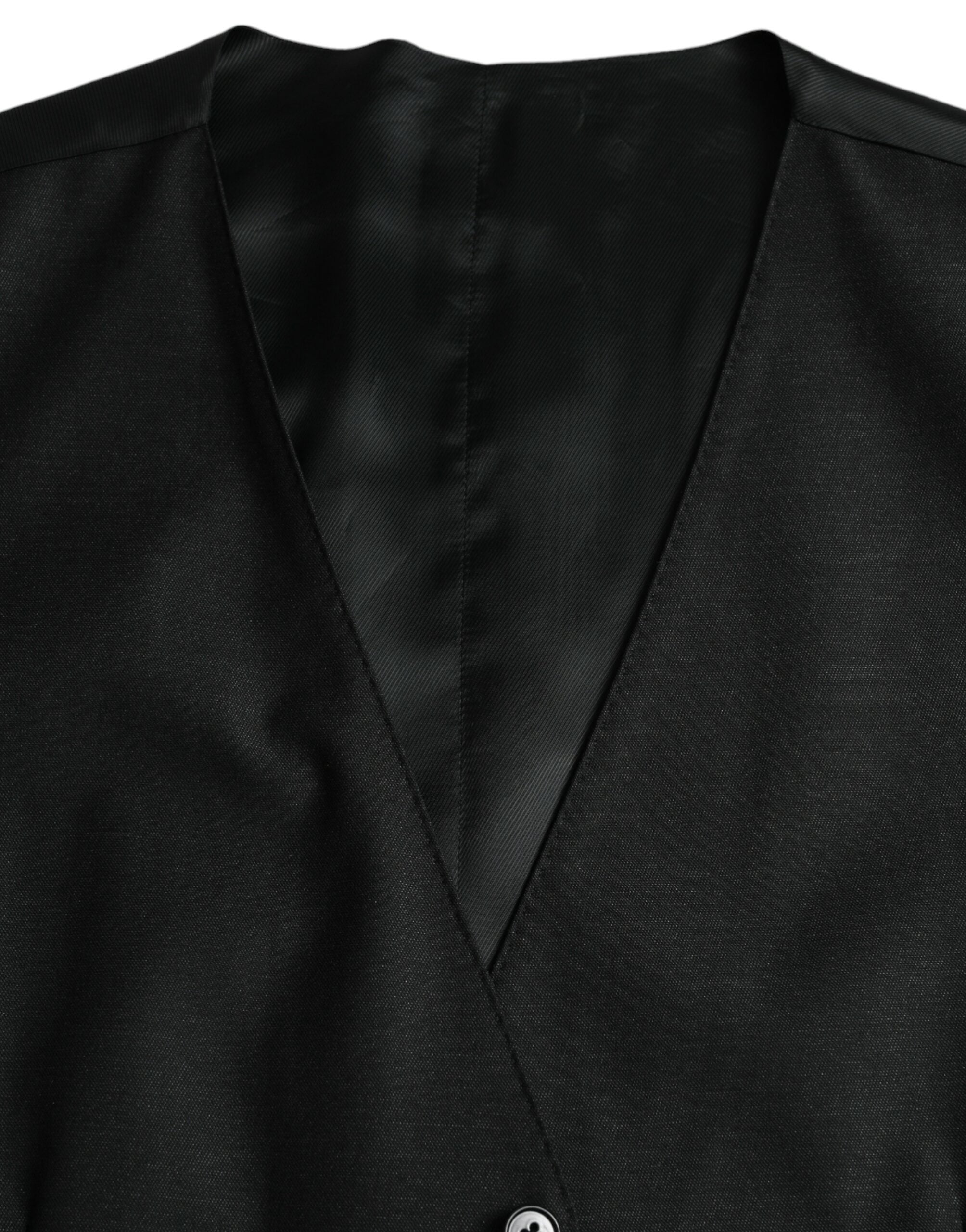 Schwarzes Wollwestenkleid Festliche Weste