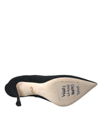 Schwarze Stiletto-Stiefeletten mit mittelhohem Schaft