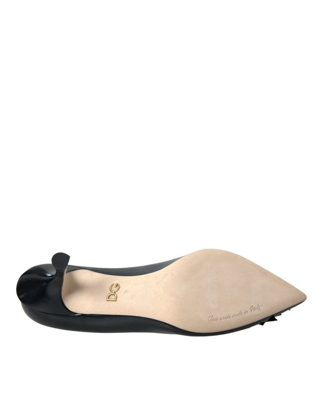 High Heels BOOM-Patch aus schwarzem Leder