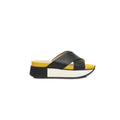 Damen-Sandalette aus schwarzem Kalbsleder