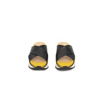 Damen-Sandalette aus schwarzem Kalbsleder