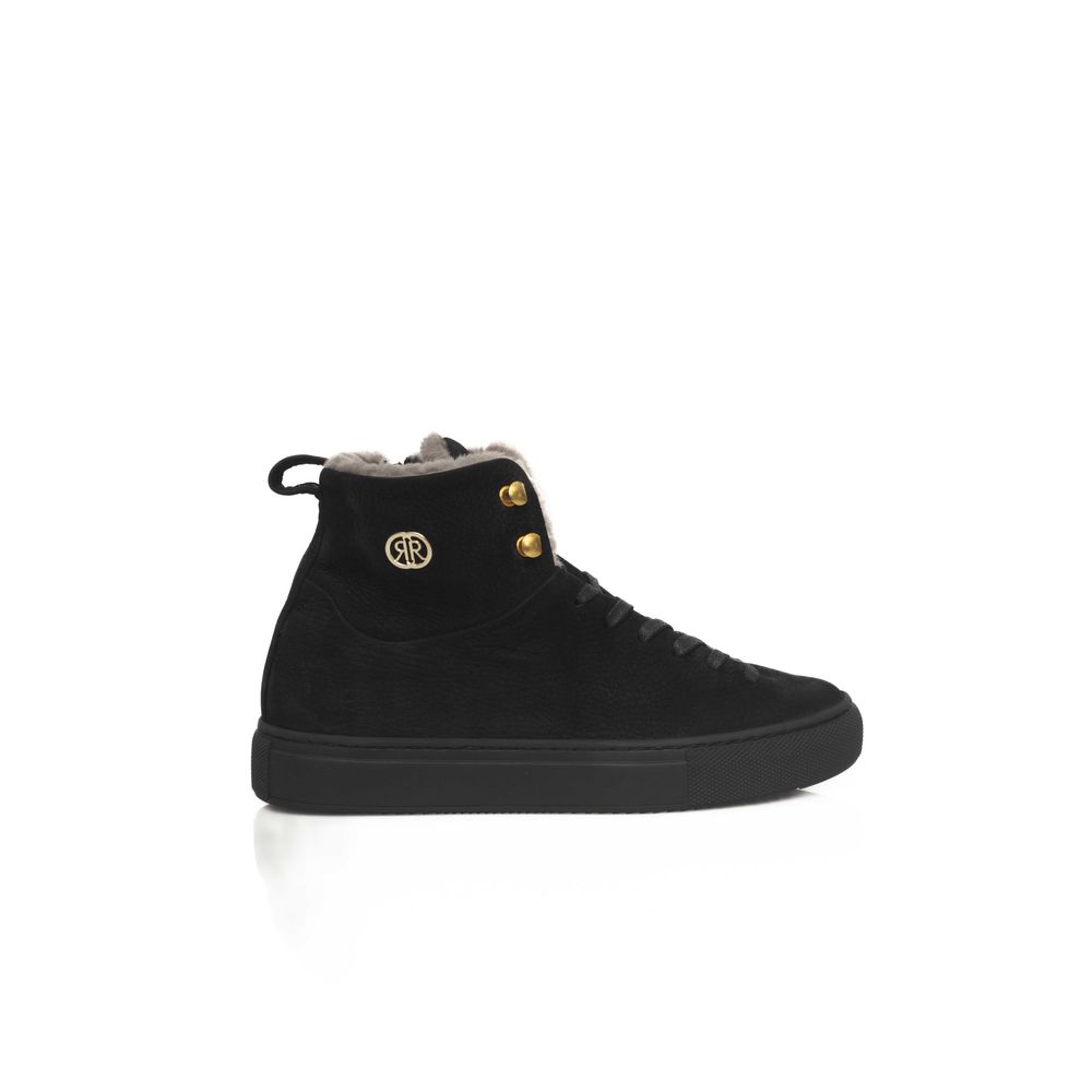 Women's Black Cowhide Sneaker