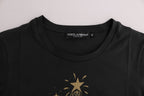 Graues Baumwoll-Motive-T-Shirt 2017