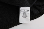 Gray Viscose Knitted Sweater