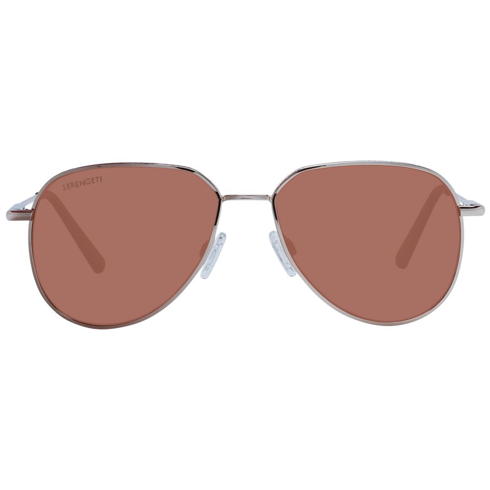 Sonnenbrille aus Roségold-Metall