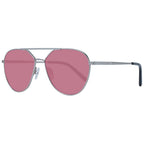 Sonnenbrille aus silbernem Metall