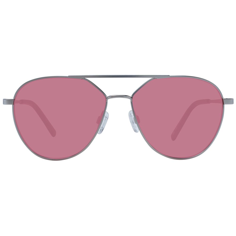 Sonnenbrille aus silbernem Metall