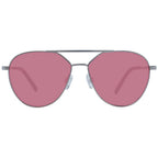 Sonnenbrille aus silbernem Metall