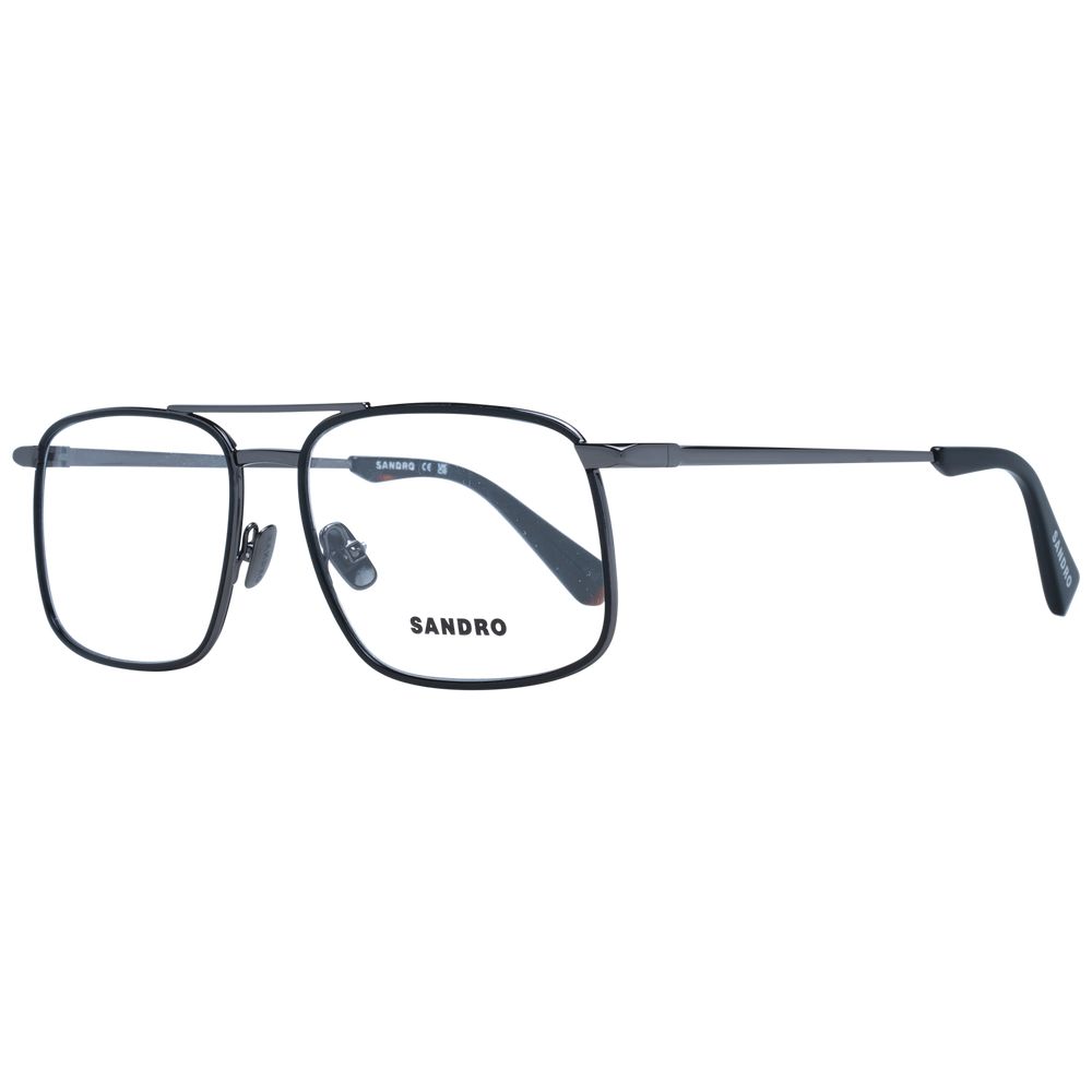 Brille (Fassung) aus grauem Metall