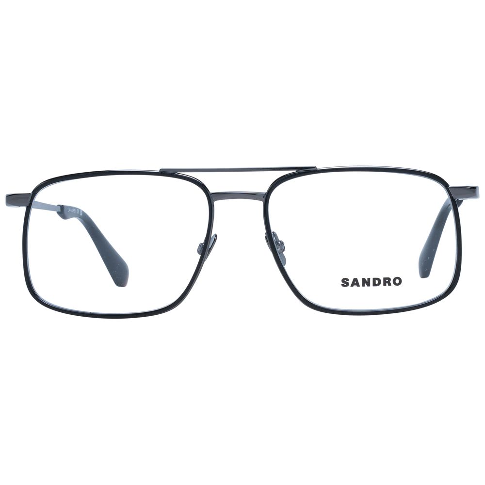 Brille (Fassung) aus grauem Metall