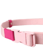 Damen-Gürtel aus rosa Canvas mit Stretch und Kunststoffschnalle
