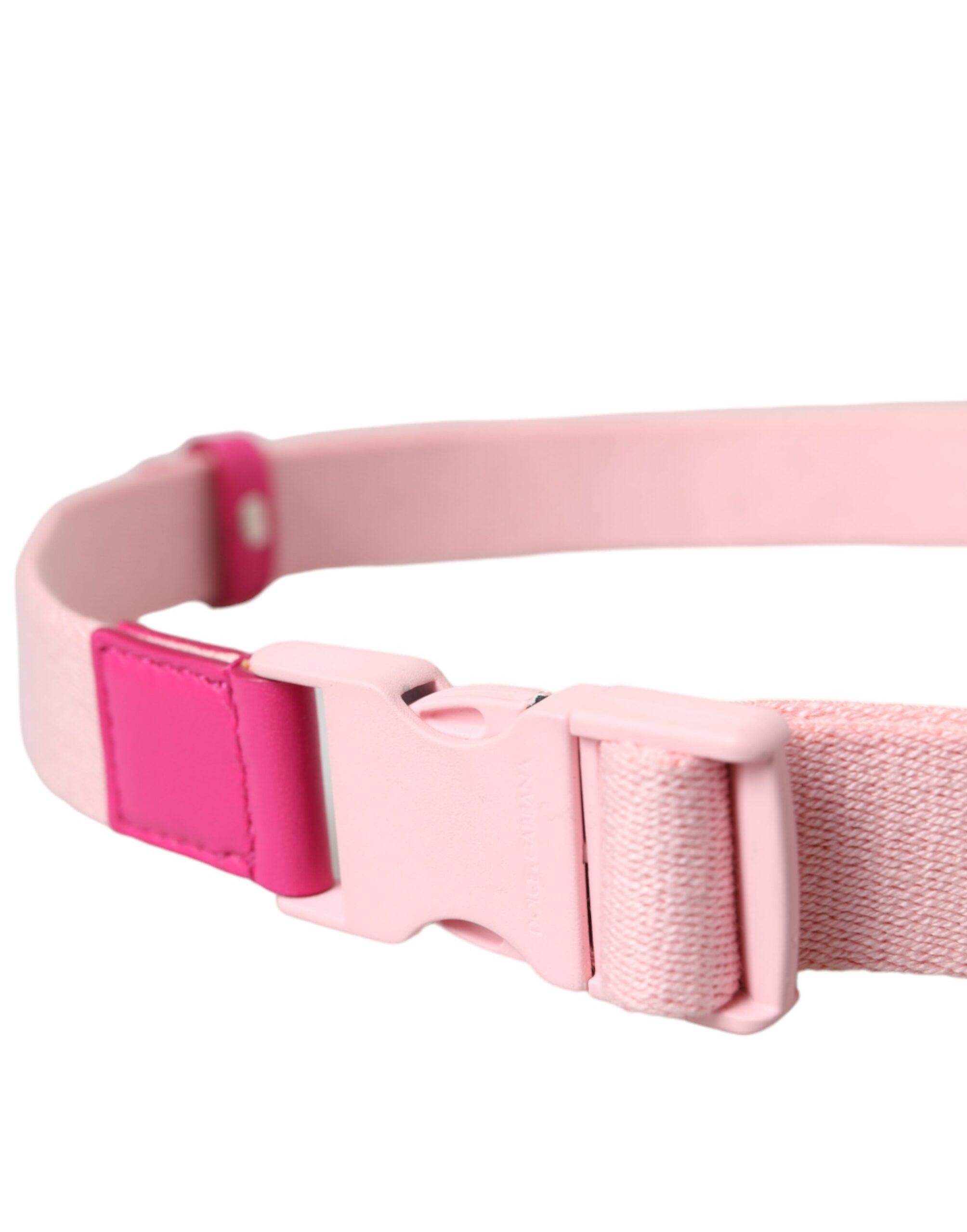 Damen-Gürtel aus rosa Canvas mit Stretch und Kunststoffschnalle