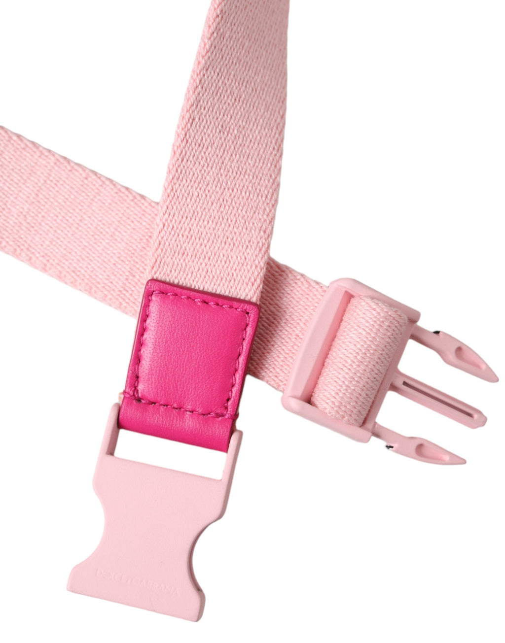 Damen-Gürtel aus rosa Canvas mit Stretch und Kunststoffschnalle