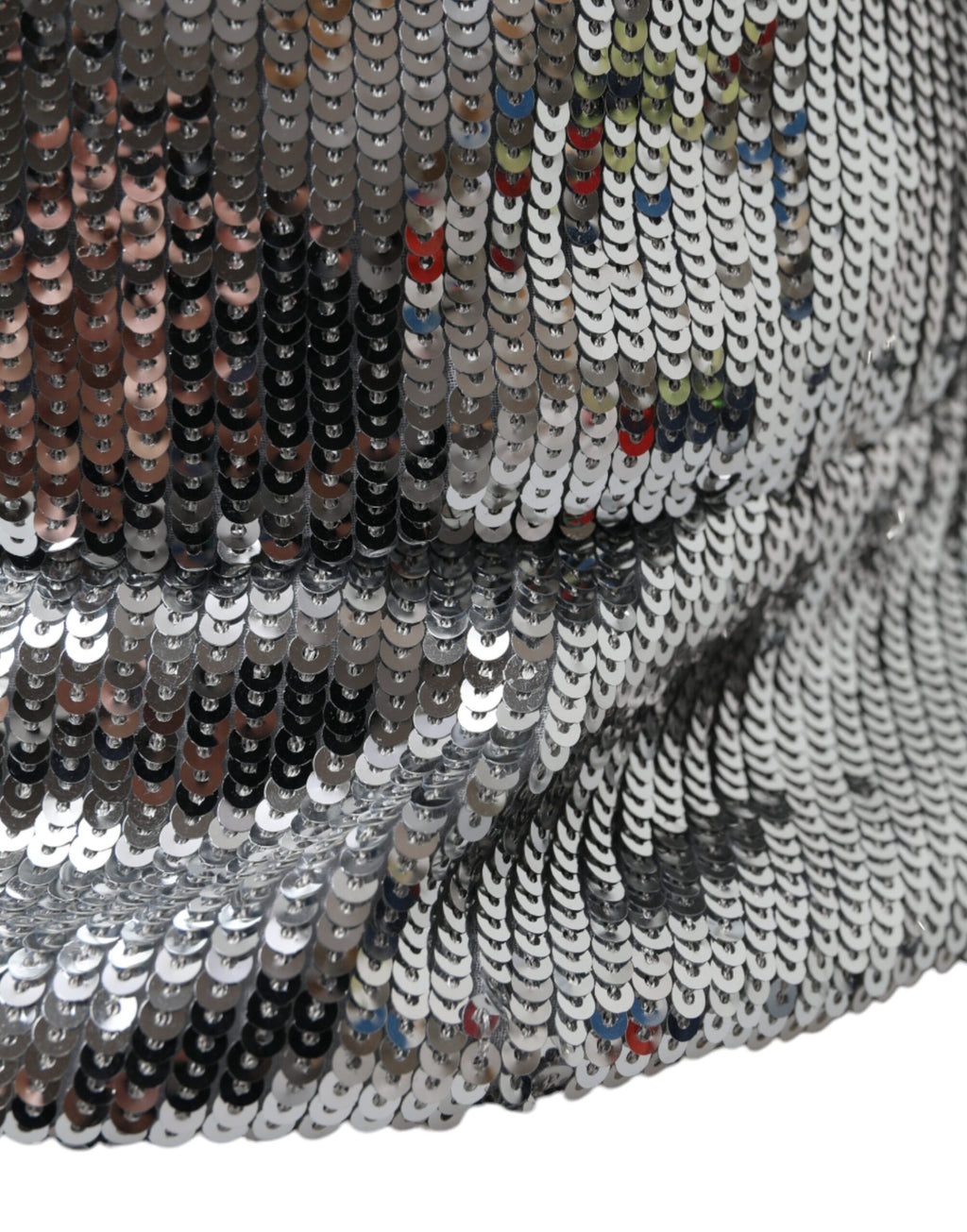 Cappello da pescatore da uomo in nylon con paillettes argento