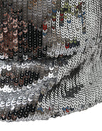 Cappello da pescatore da uomo in nylon con paillettes argento