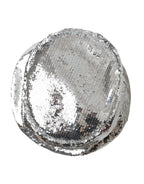 Cappello da pescatore da uomo in nylon con paillettes argento