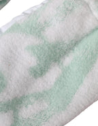 Weiße Nylon-Fleece-Fausthandschuhe, handgelenklang
