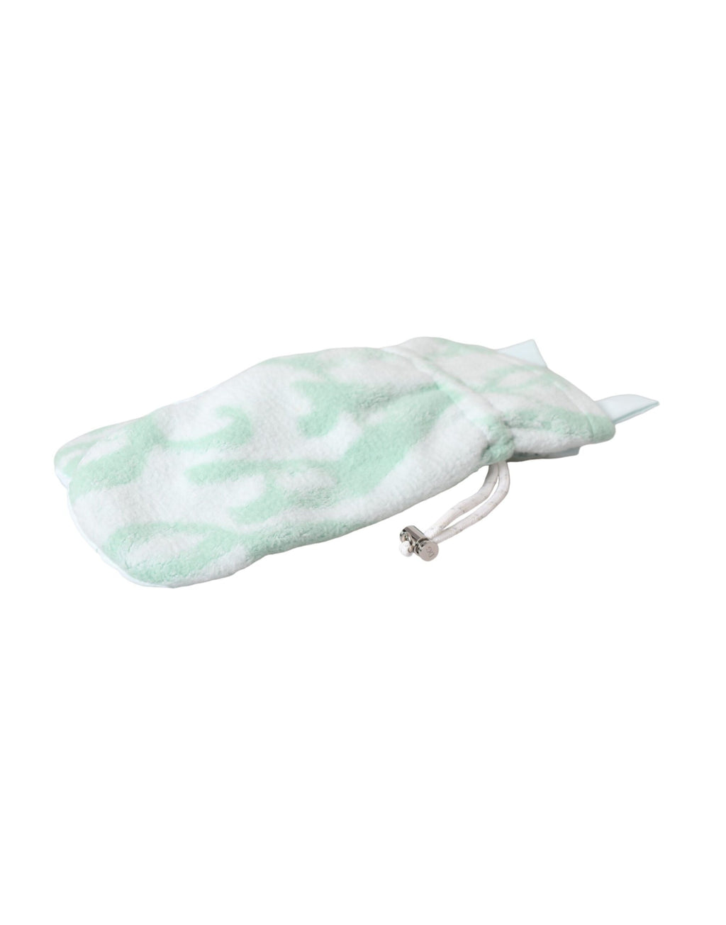 Weiße Nylon-Fleece-Fausthandschuhe, handgelenklang
