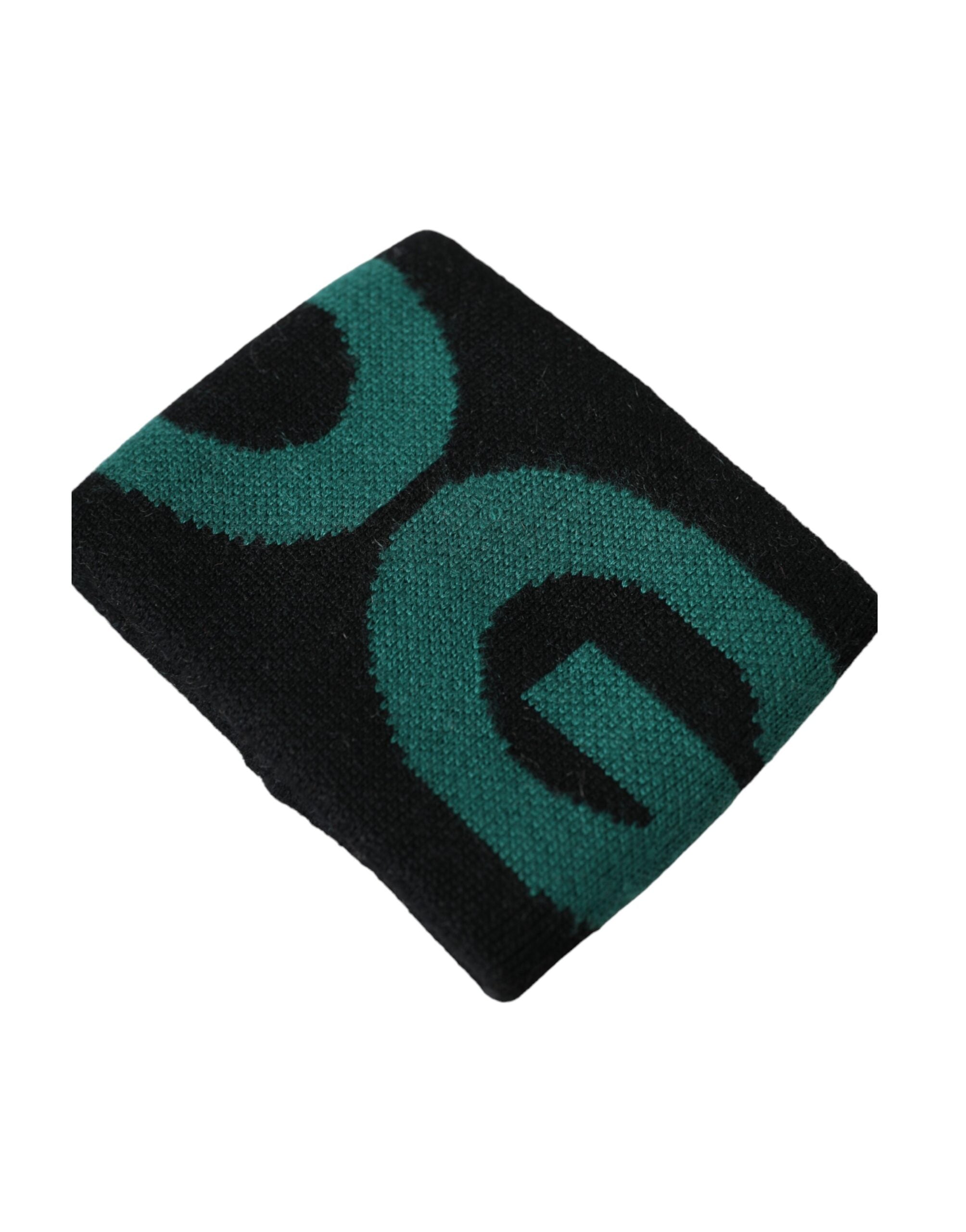 Schwarz Grünes Wolllogo #DGMILLENNIALS Armband