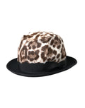 Mehrfarbiger Leopard-Damen-Fedora
