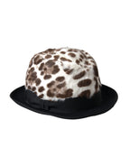 Mehrfarbiger Leopard-Damen-Fedora