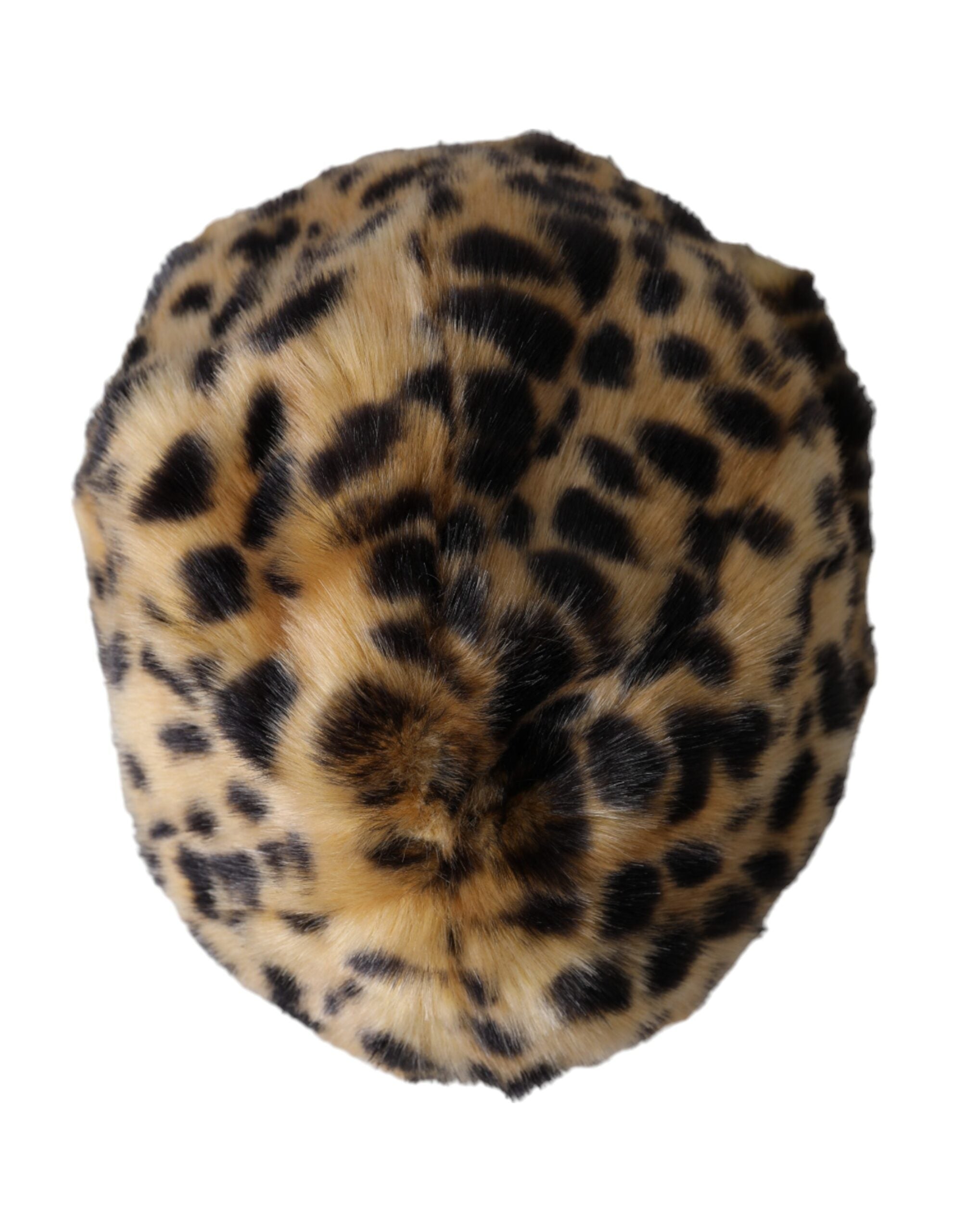 Damen-Fischerhut aus braunem Leopardenfell