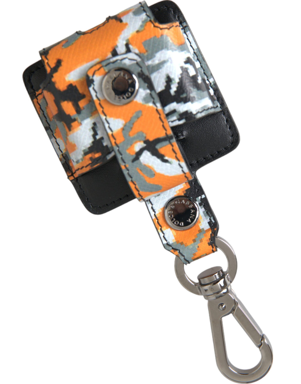 Multicolor Camouflage Print Leder Metall Airpods Case