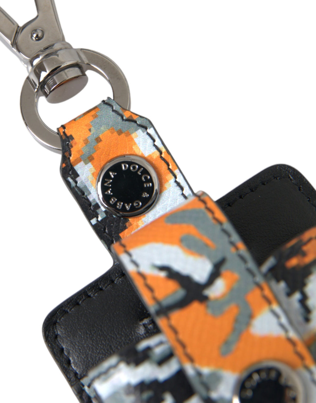 Multicolor Camouflage Print Leder Metall Airpods Case