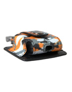 Multicolor-Camouflage-Print Leder-Logo-Metall-Airpods-Hülle