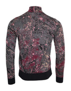 Multicolor Graphic Turtleneck Men's Sweater