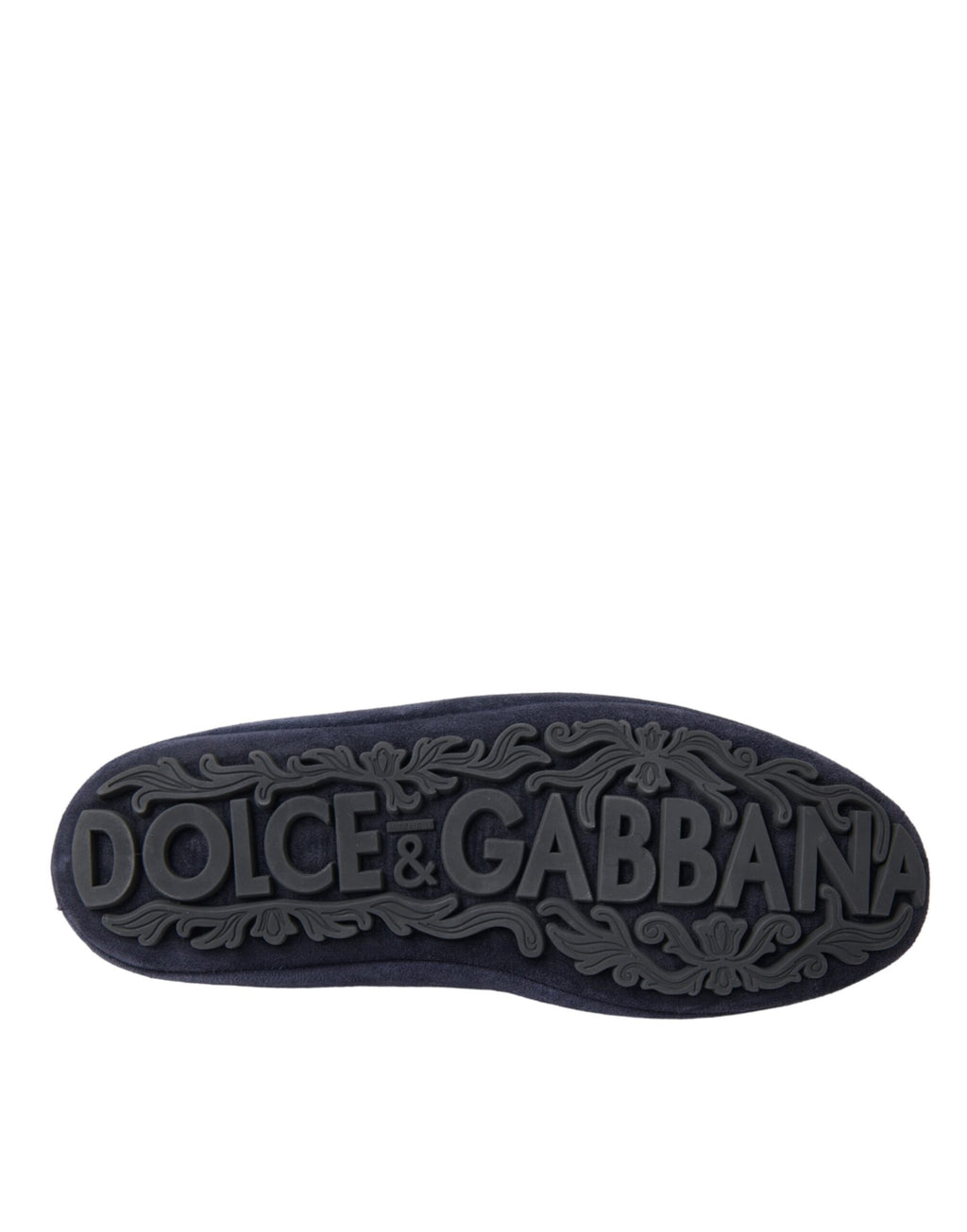 Blaue Loafer aus Wildleder mit Kristallkrone