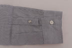 White Blue Check Casual Cotton Regular Fit Shirt
