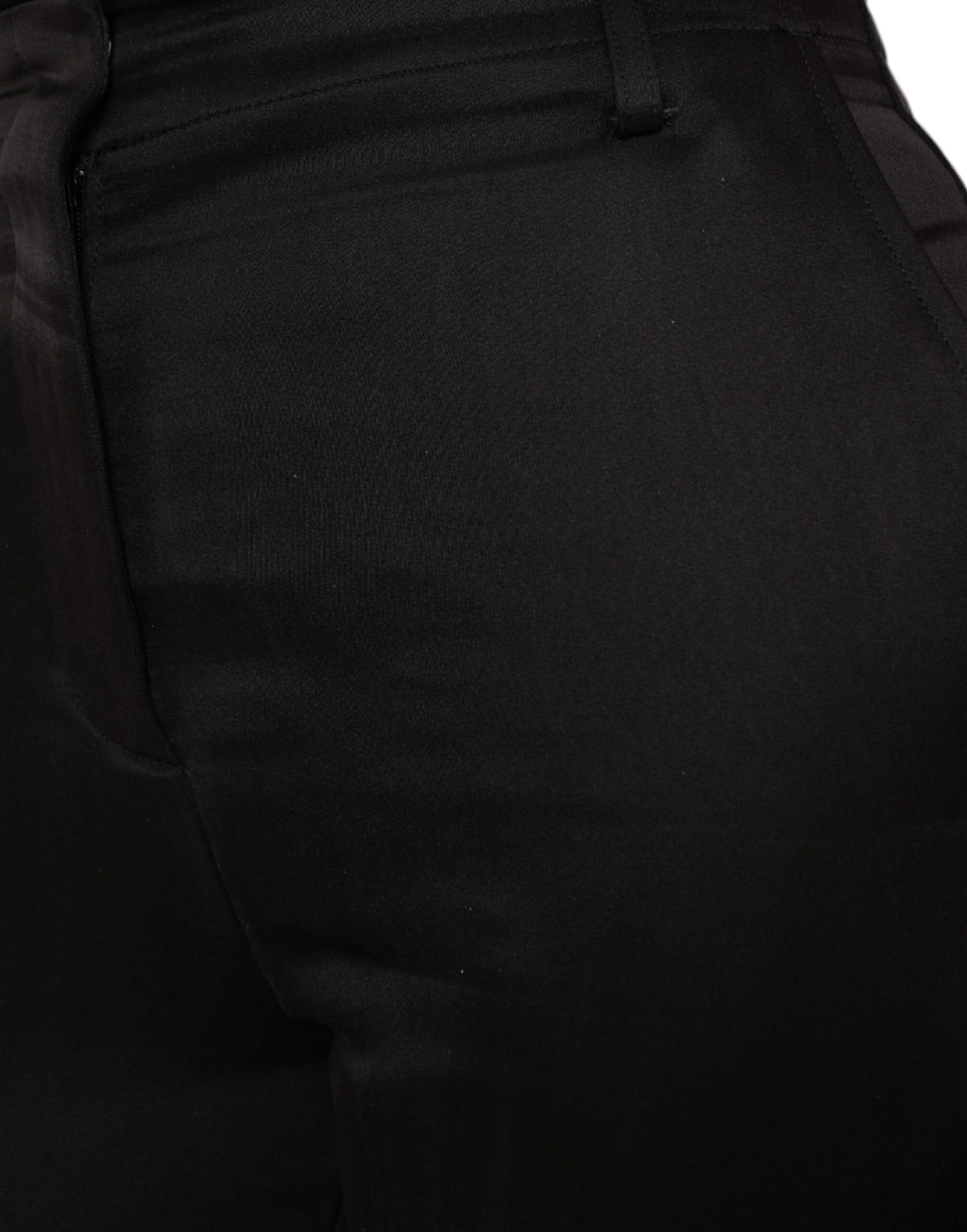 Schwarze Capri-Hose mit hohem Bund