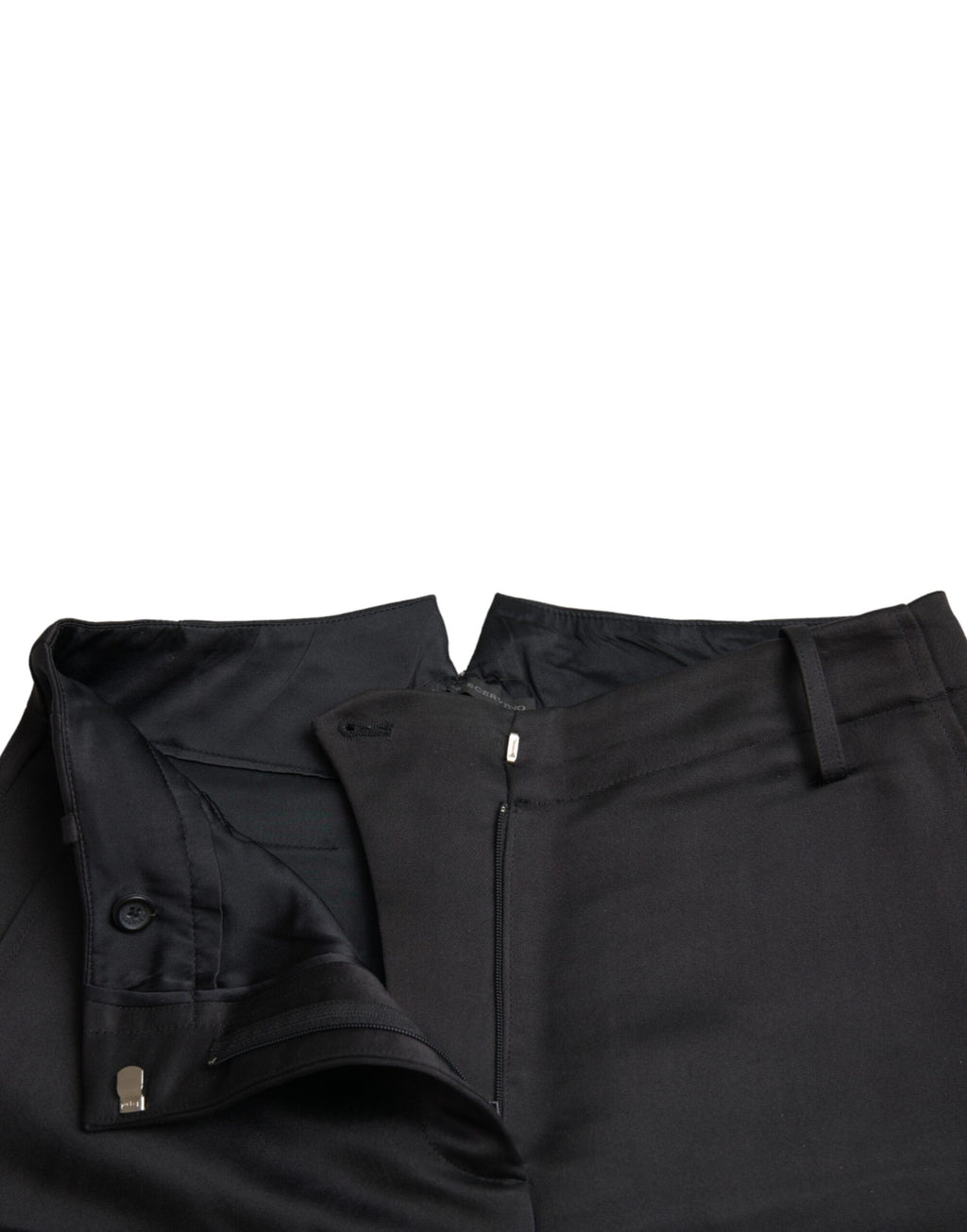 Schwarze Capri-Hose mit hohem Bund